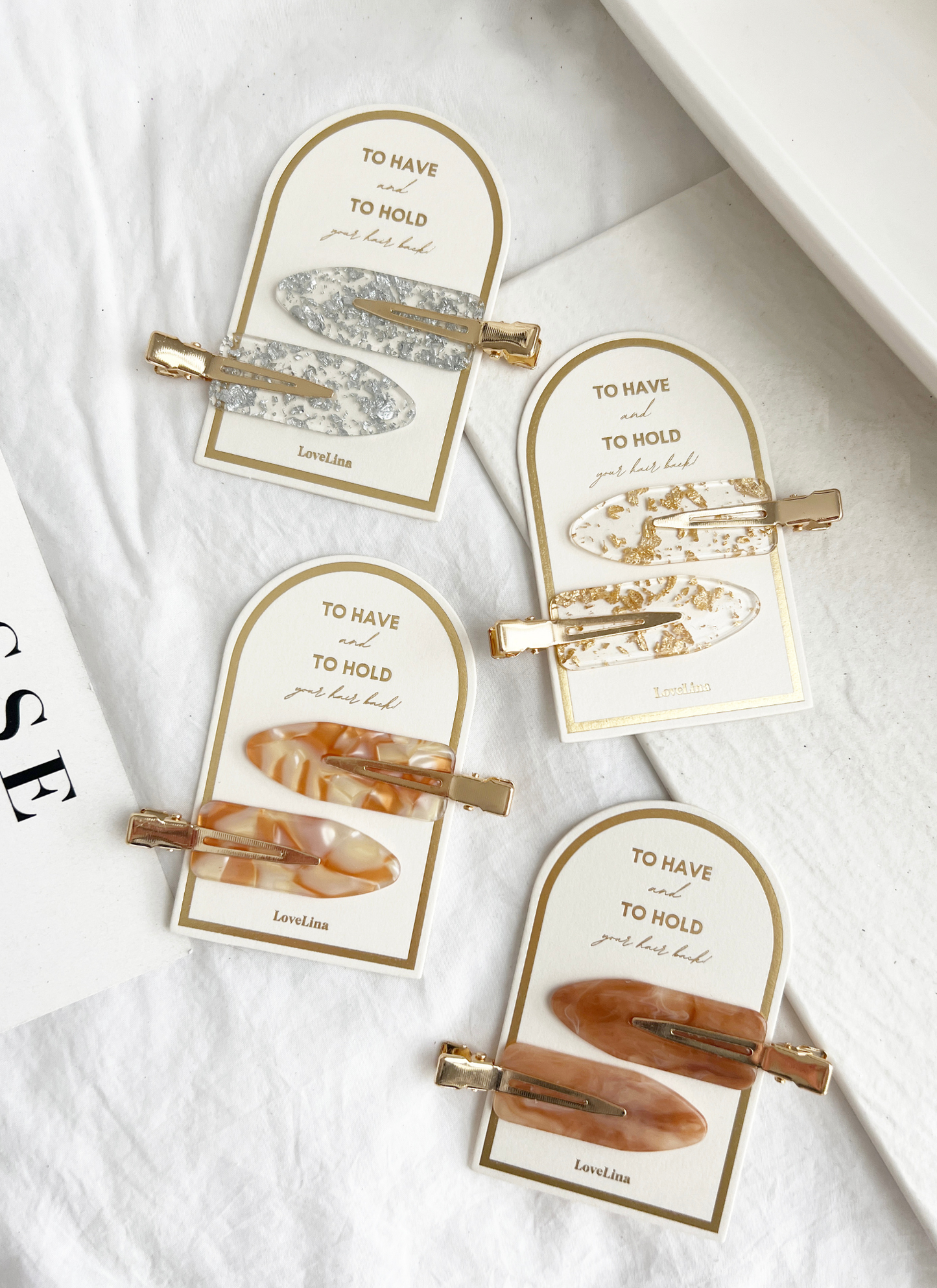 Hair Clip Set - BROWN