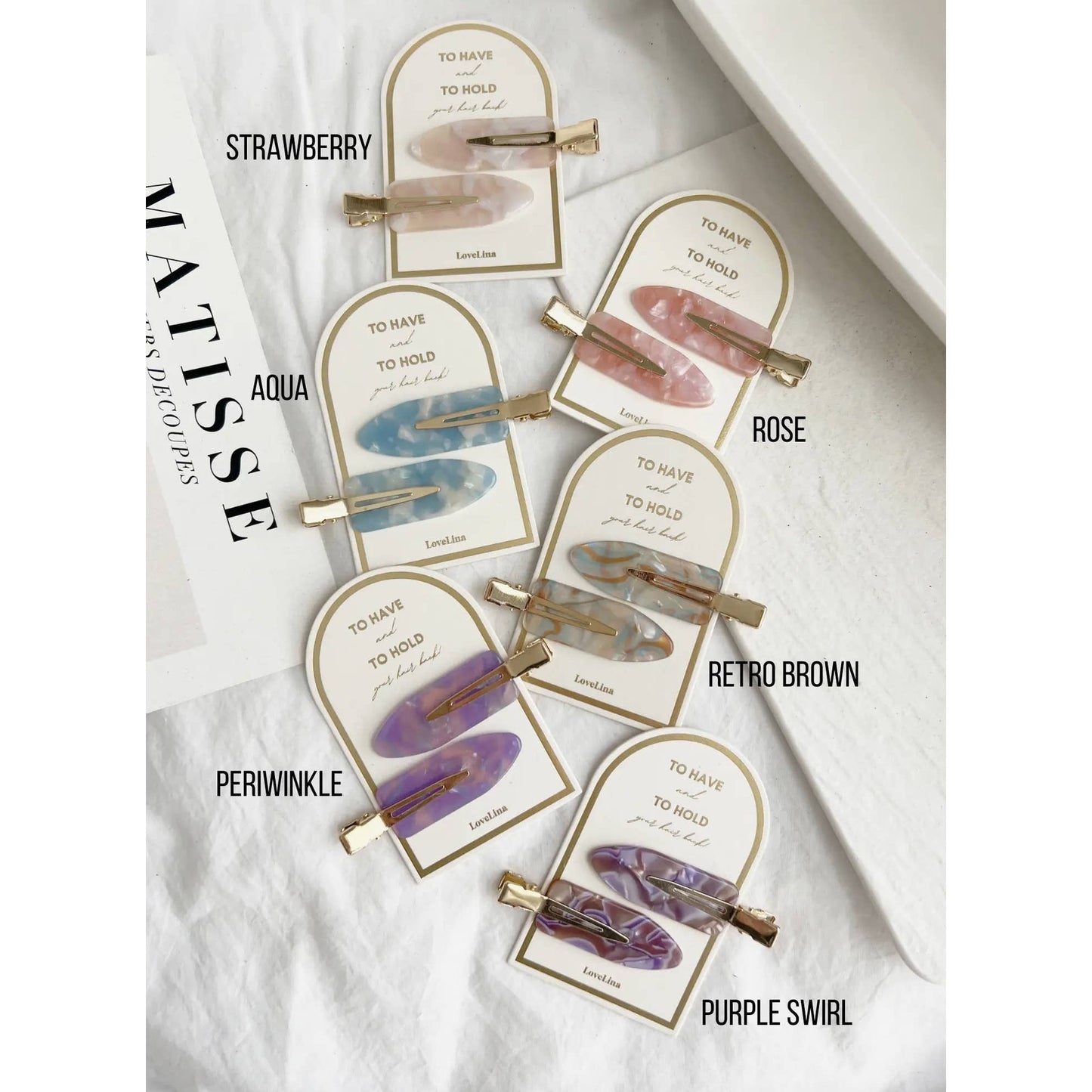 Hair Clip Set - BROWN