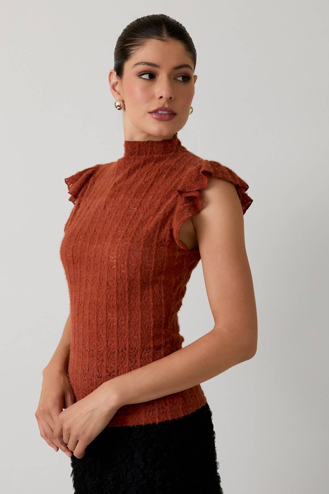 Beige Lace Top