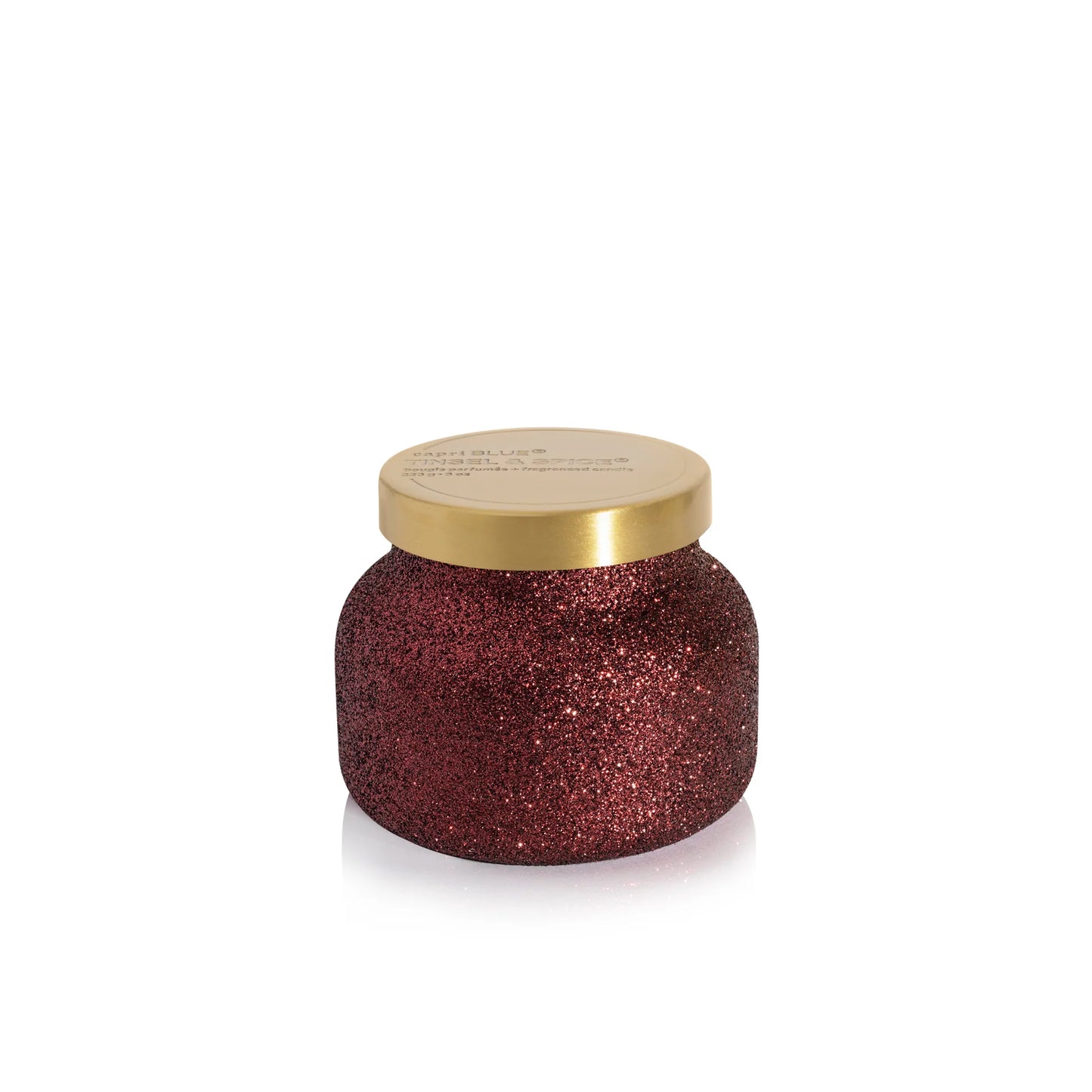 Capri Blue: Tinsel & Spice Glam Petite Candle