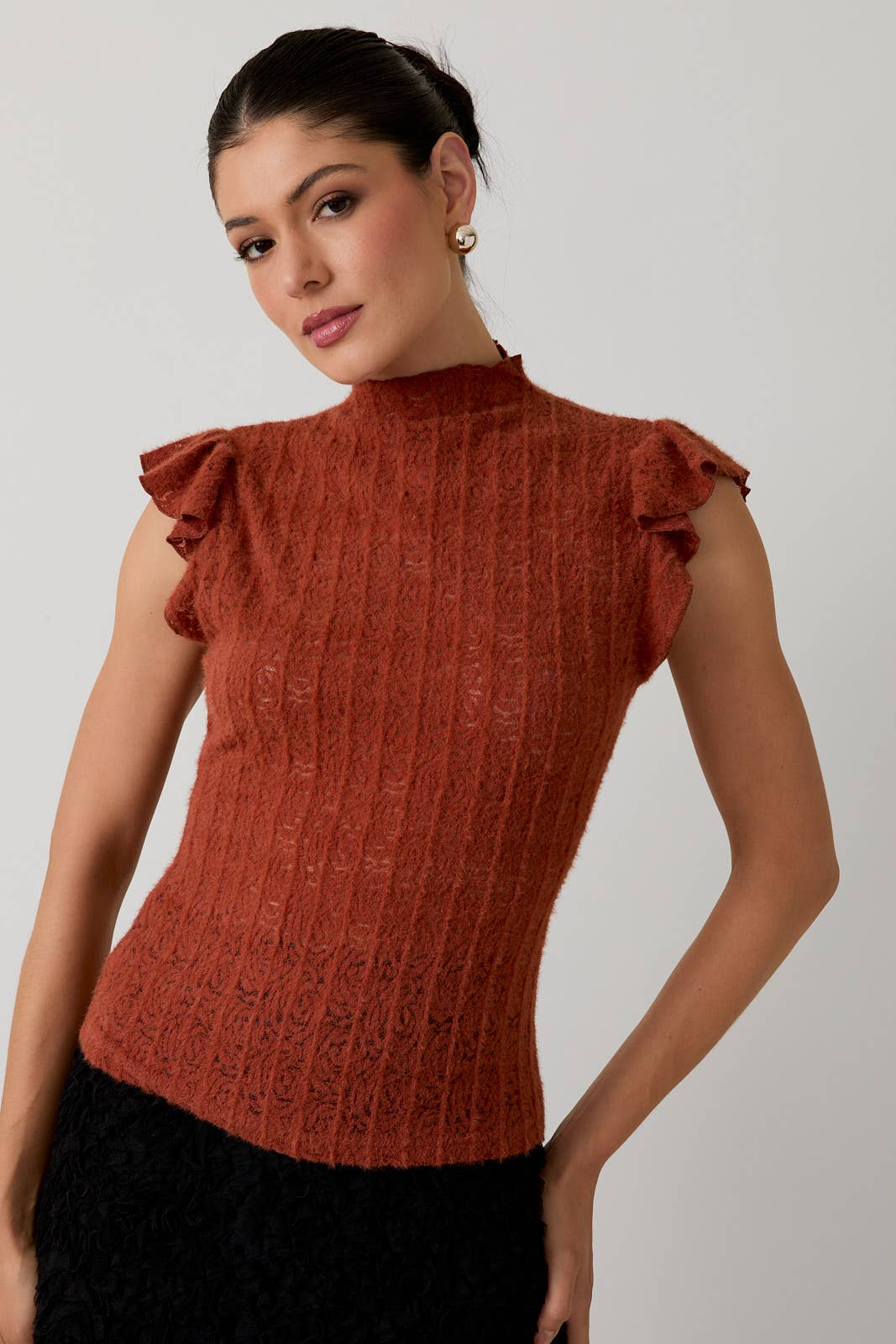 Beige Lace Top