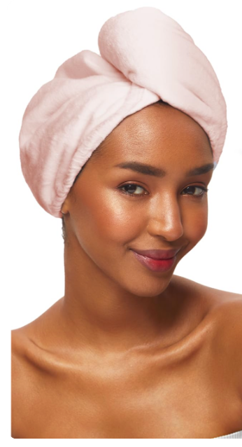 Quick Dry Hair Towel - Blue floral