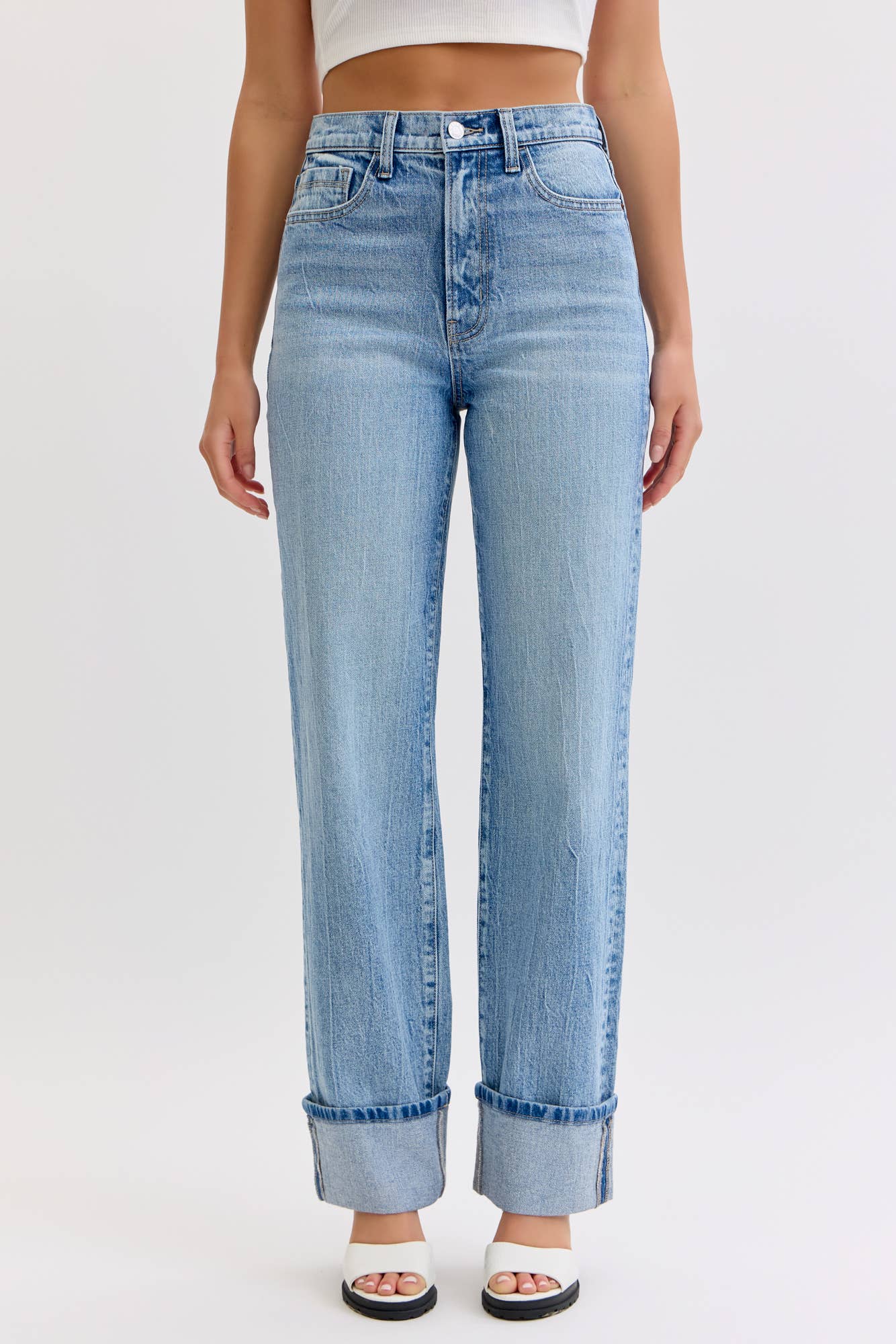 Super High Rise Dad Jean/9