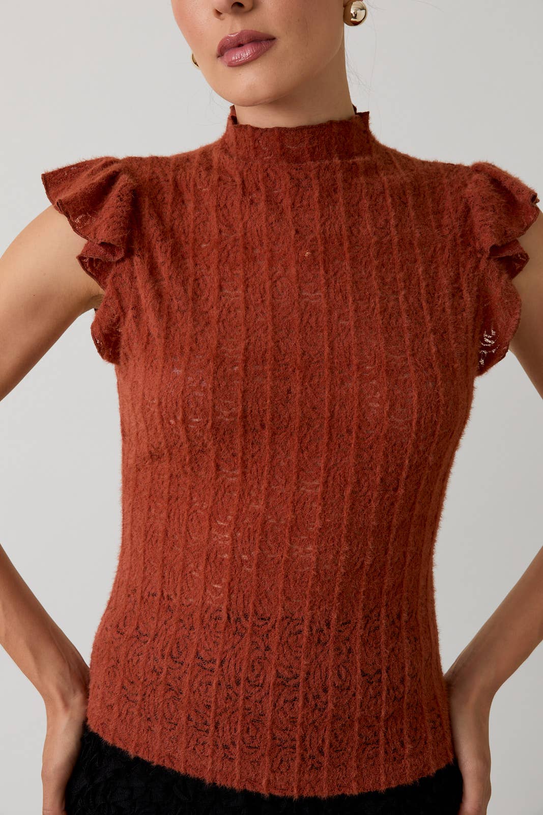 Beige Lace Top