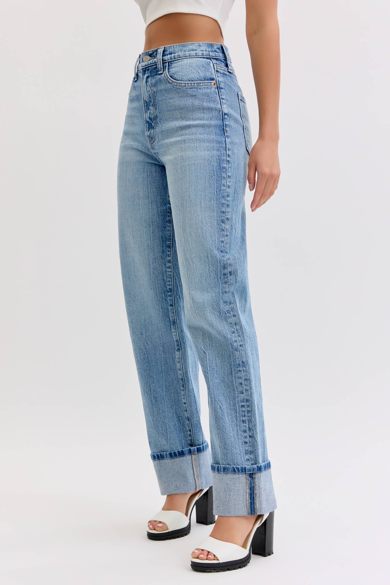 Super High Rise Dad Jean/9