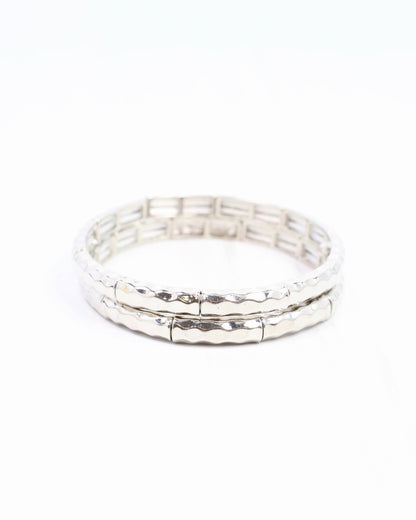 Latifah Bracelet Set-Silver