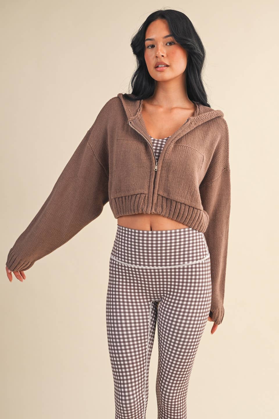 Brown Zip Up