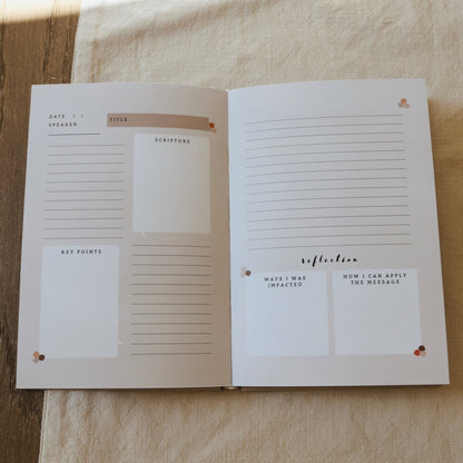 Church Notes Journal - Tan