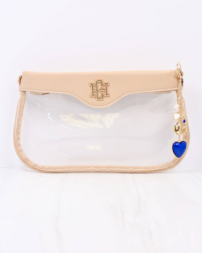 Bag Charm - Blue and White