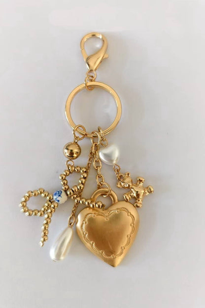 Bag Charm/ Porcelain Teddy Bear