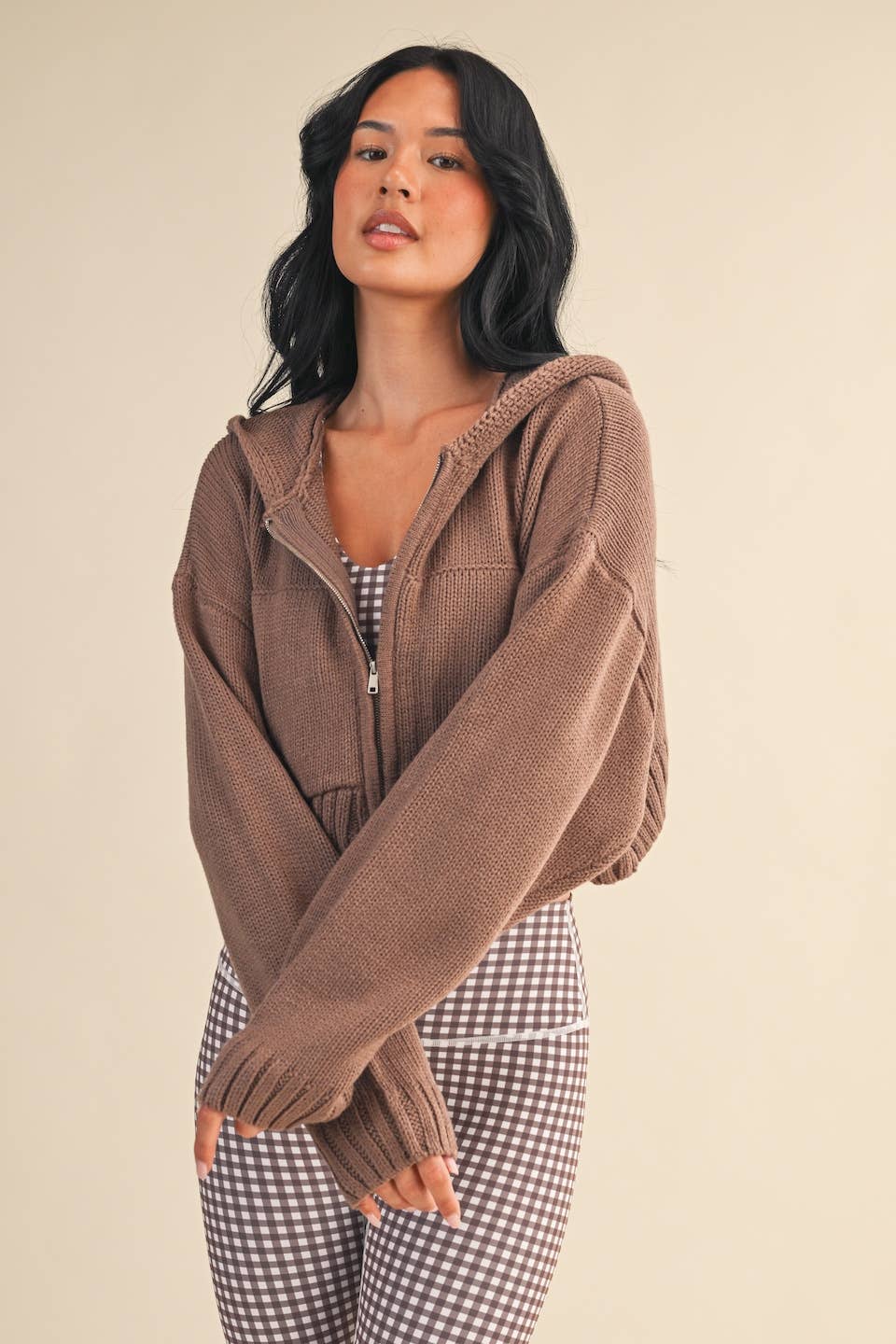 Brown Zip Up