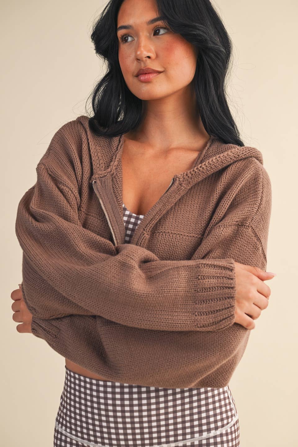 Brown Zip Up