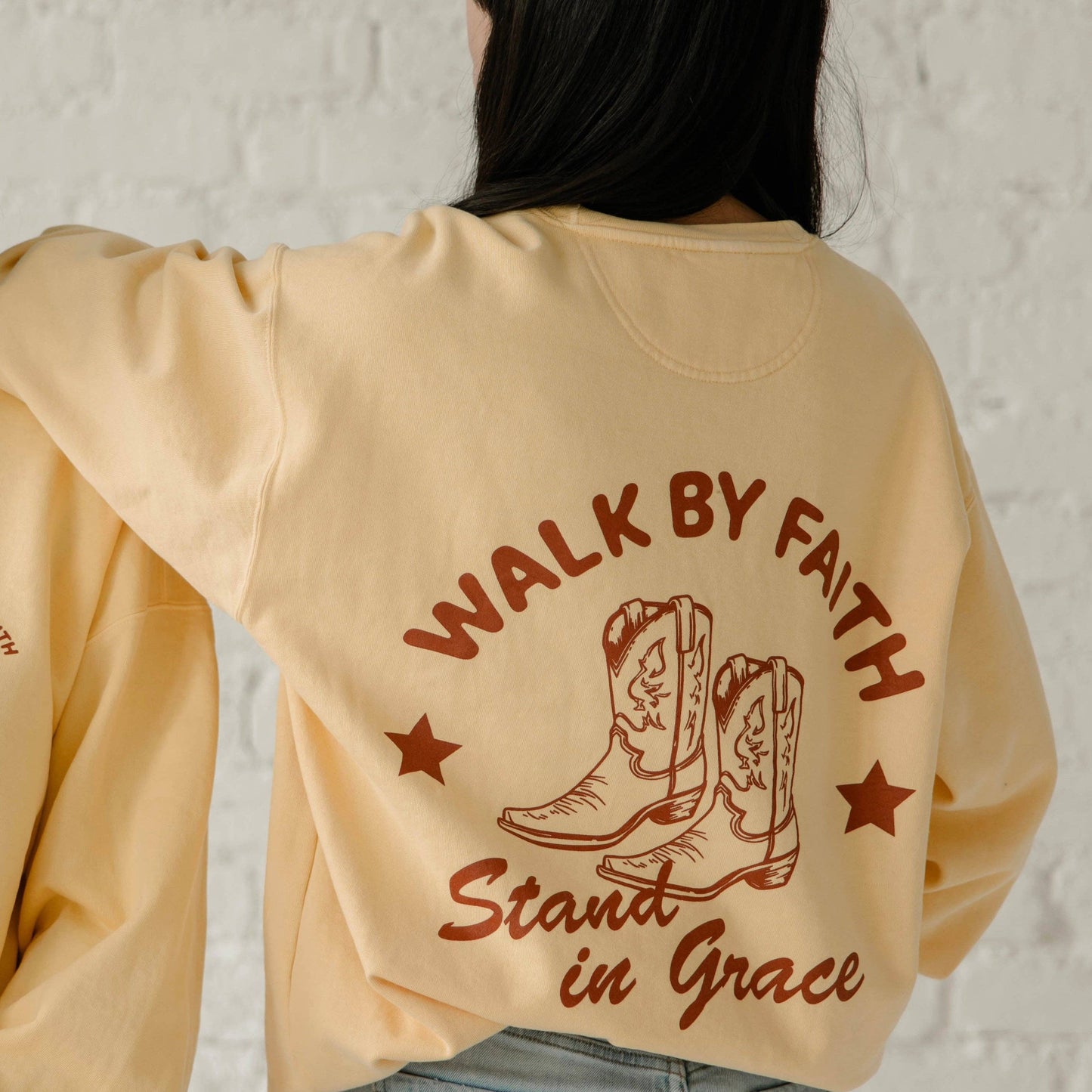 Walk by Faith Crewneck:M