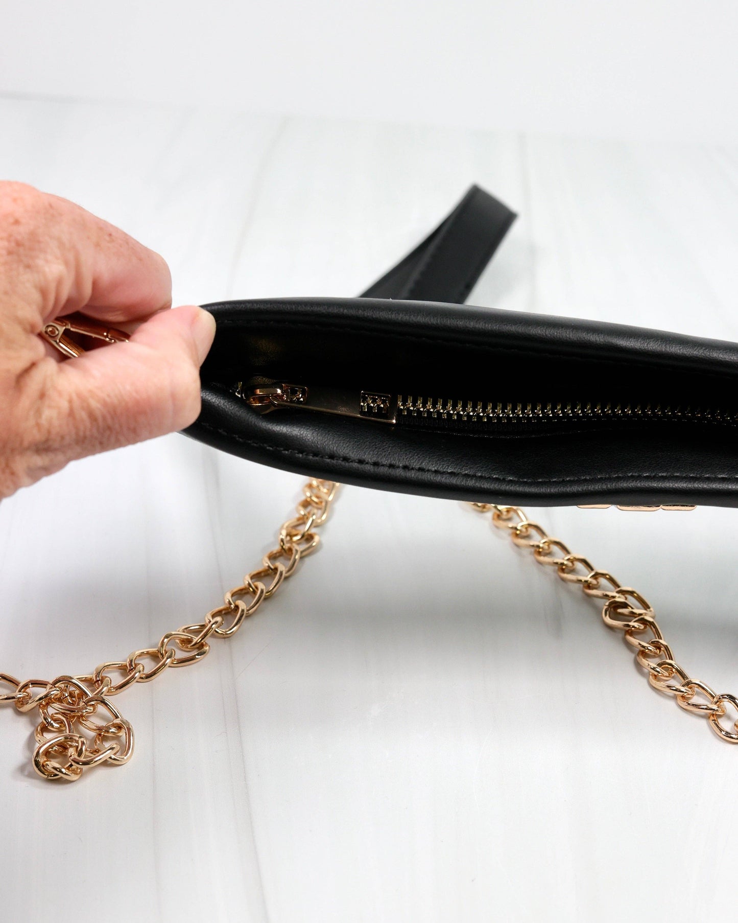 Clear Crossbody Bag - Black