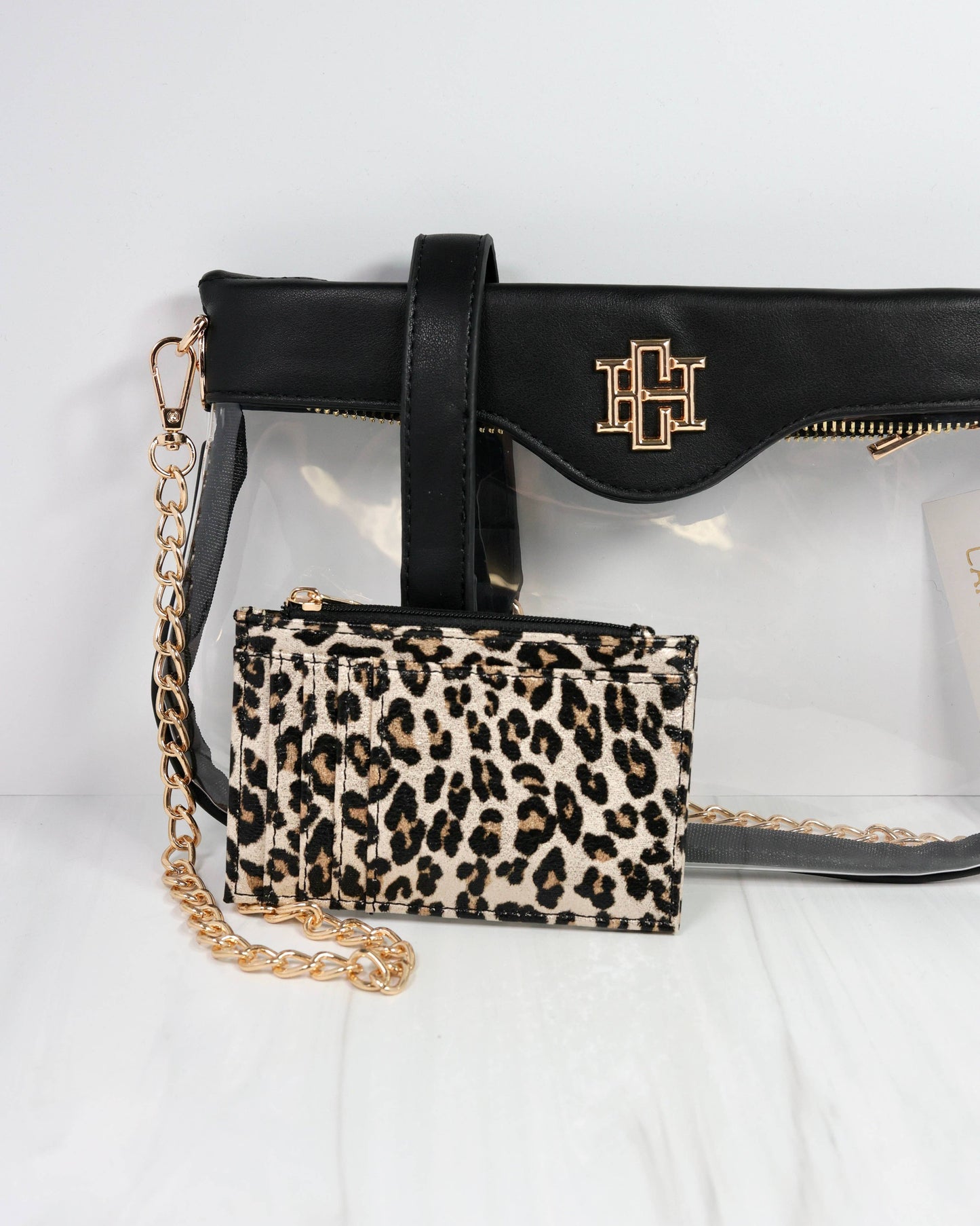 Clear Crossbody Bag - Black