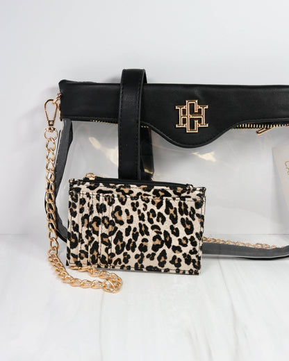 Clear Crossbody Bag - Black