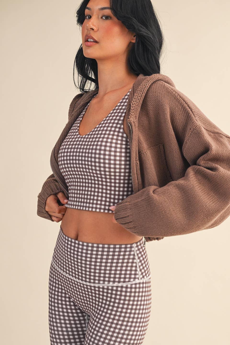 Brown Zip Up