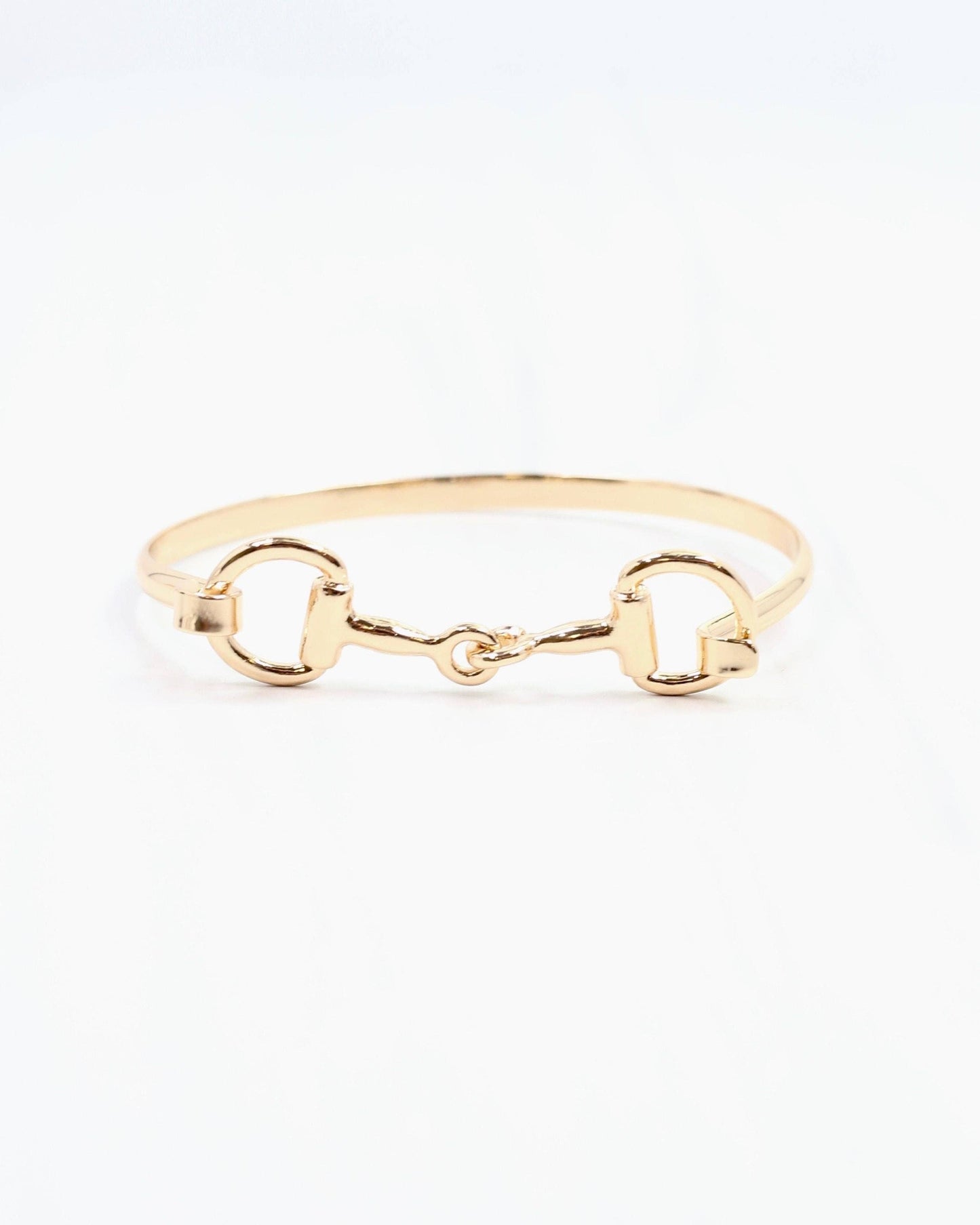 Haney Horsebit Bangle - Gold
