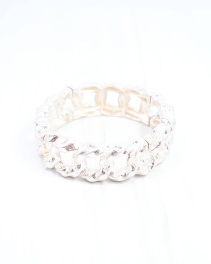 Metal link bracelet - Silver