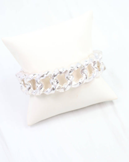 Metal link bracelet - Silver