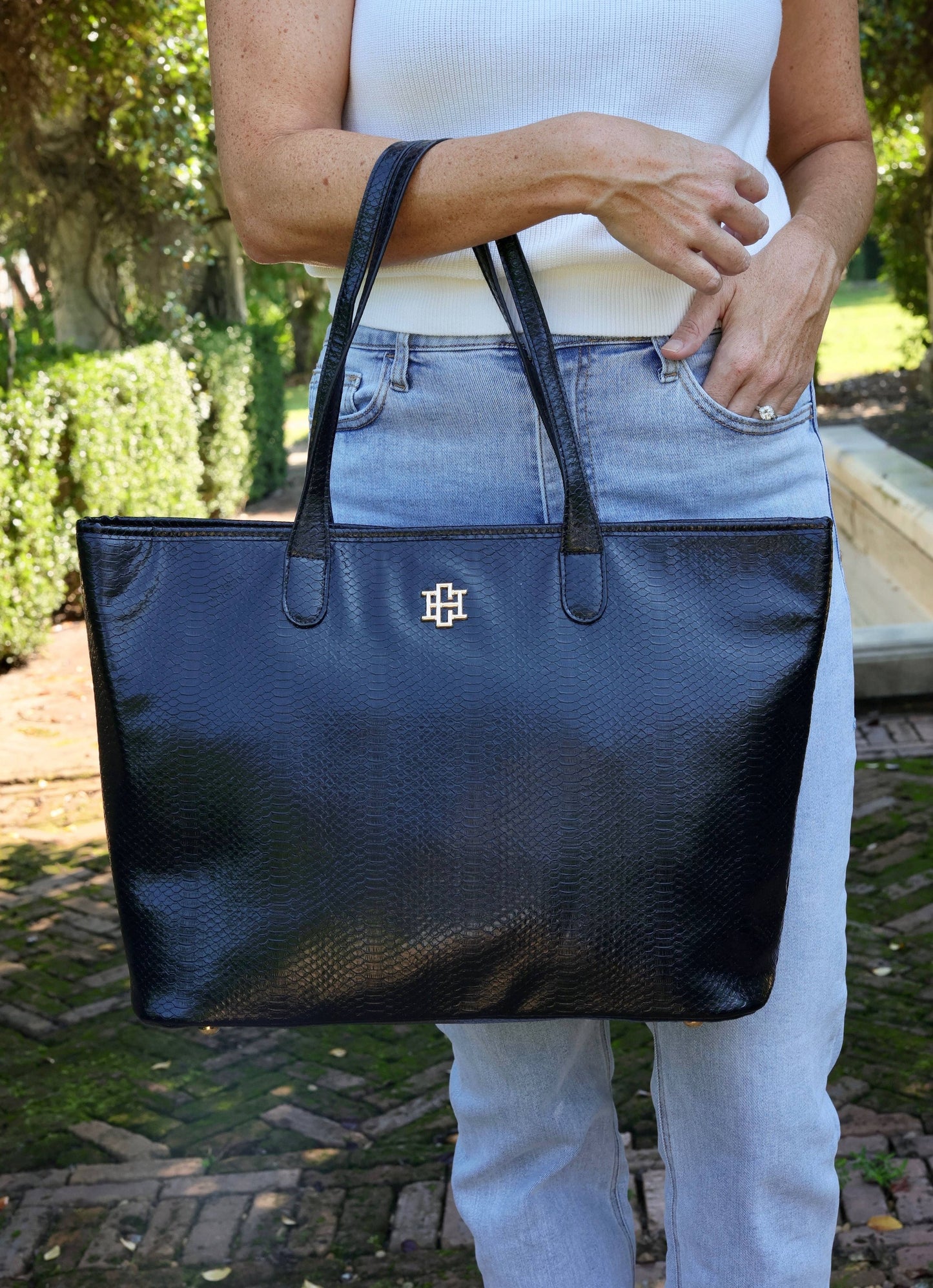 Daniela Large Tote Bag - Black