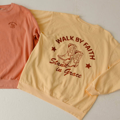 Walk by Faith Crewneck:M