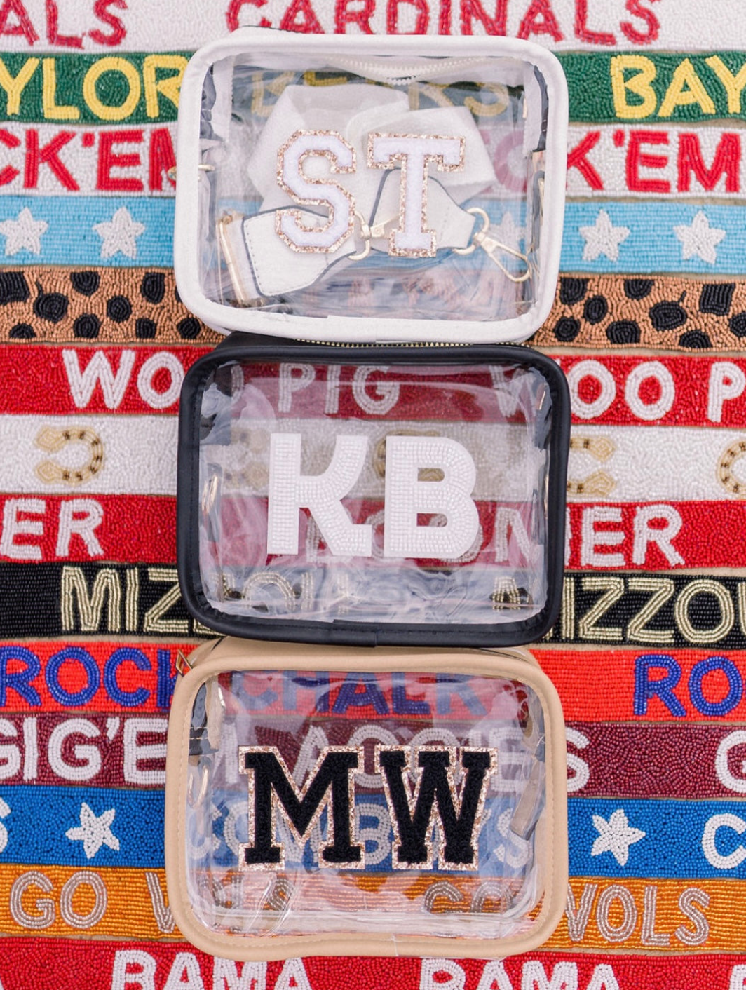 Clear Purse/White