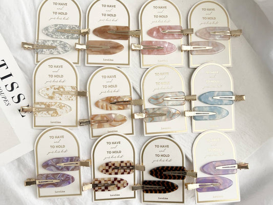 Hair Clip Set - BROWN