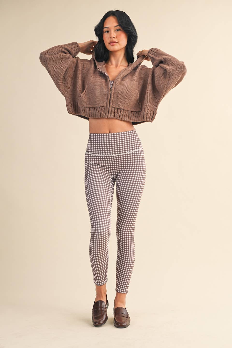 Brown Zip Up