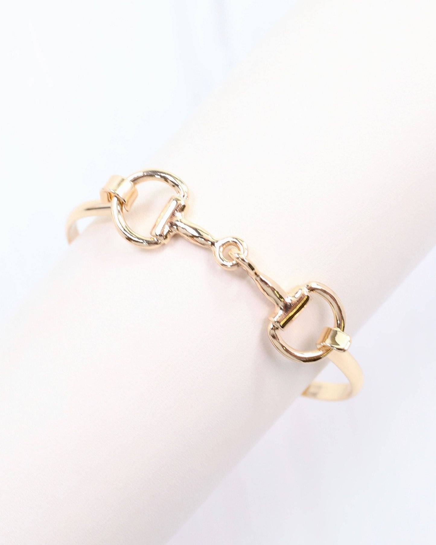 Haney Horsebit Bangle - Gold