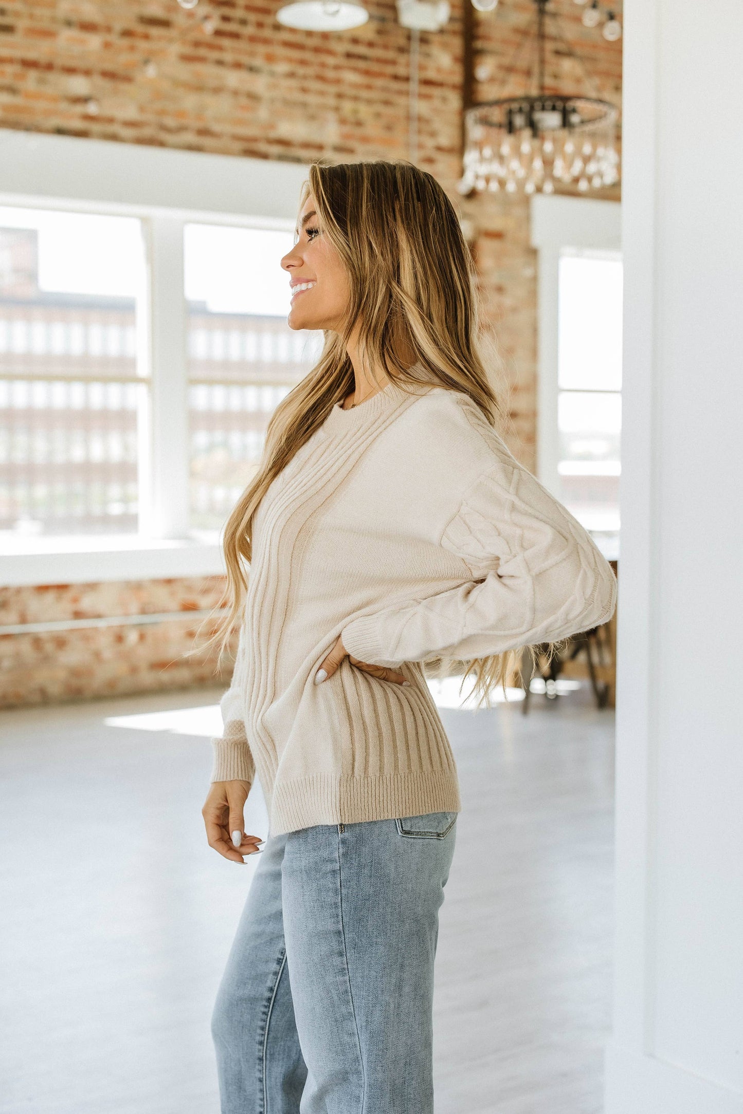 Janet Cable Knit Sweater