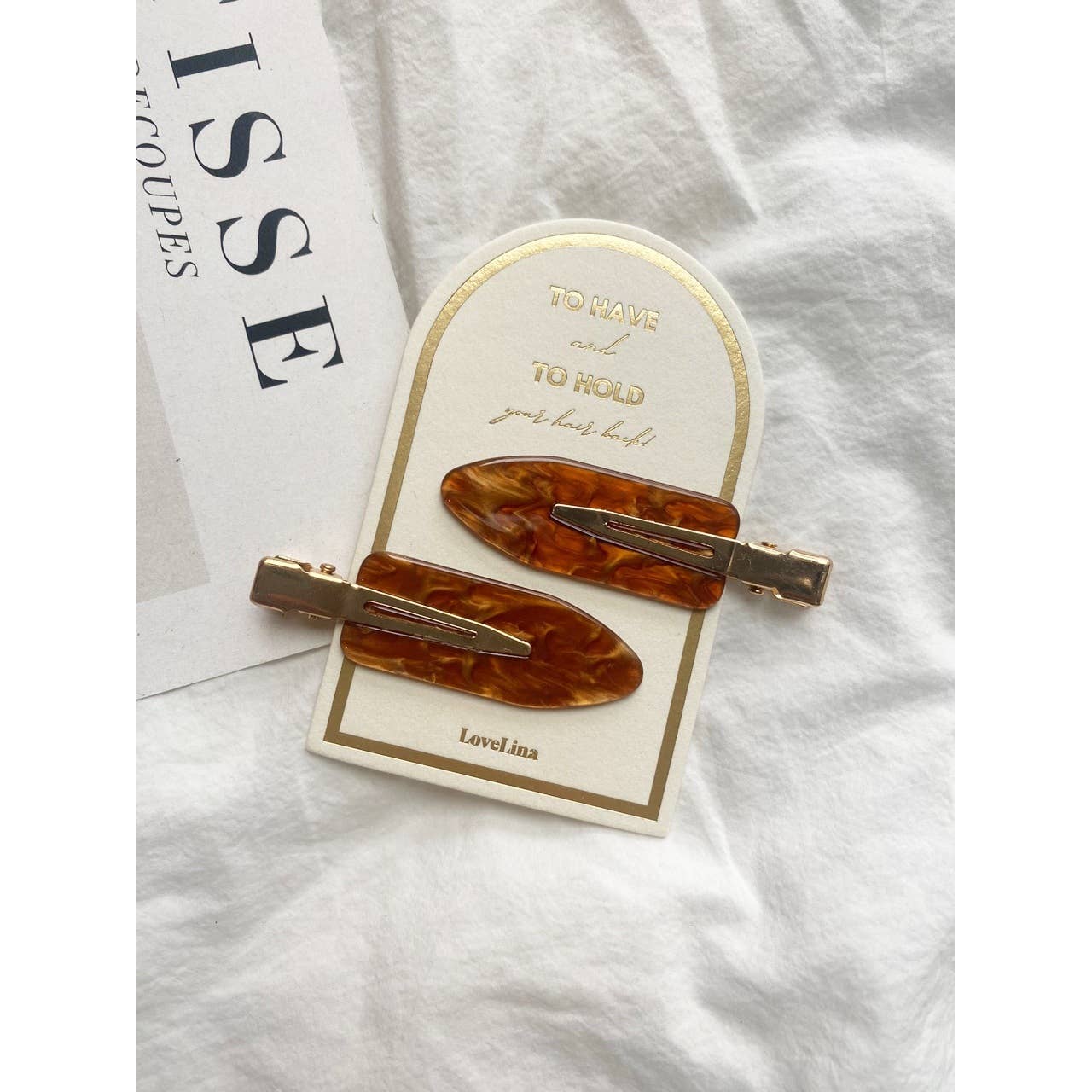 Hair Clip Set - BROWN