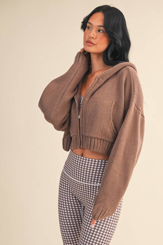 Brown Zip Up