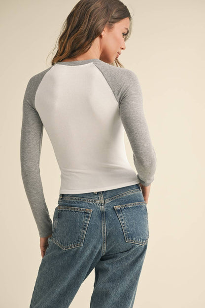 Brown Long Sleeve Tee