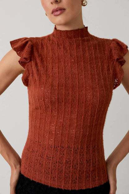 Beige Lace Top