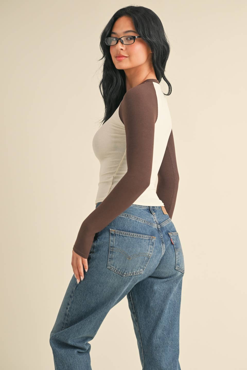 Brown Long Sleeve Tee