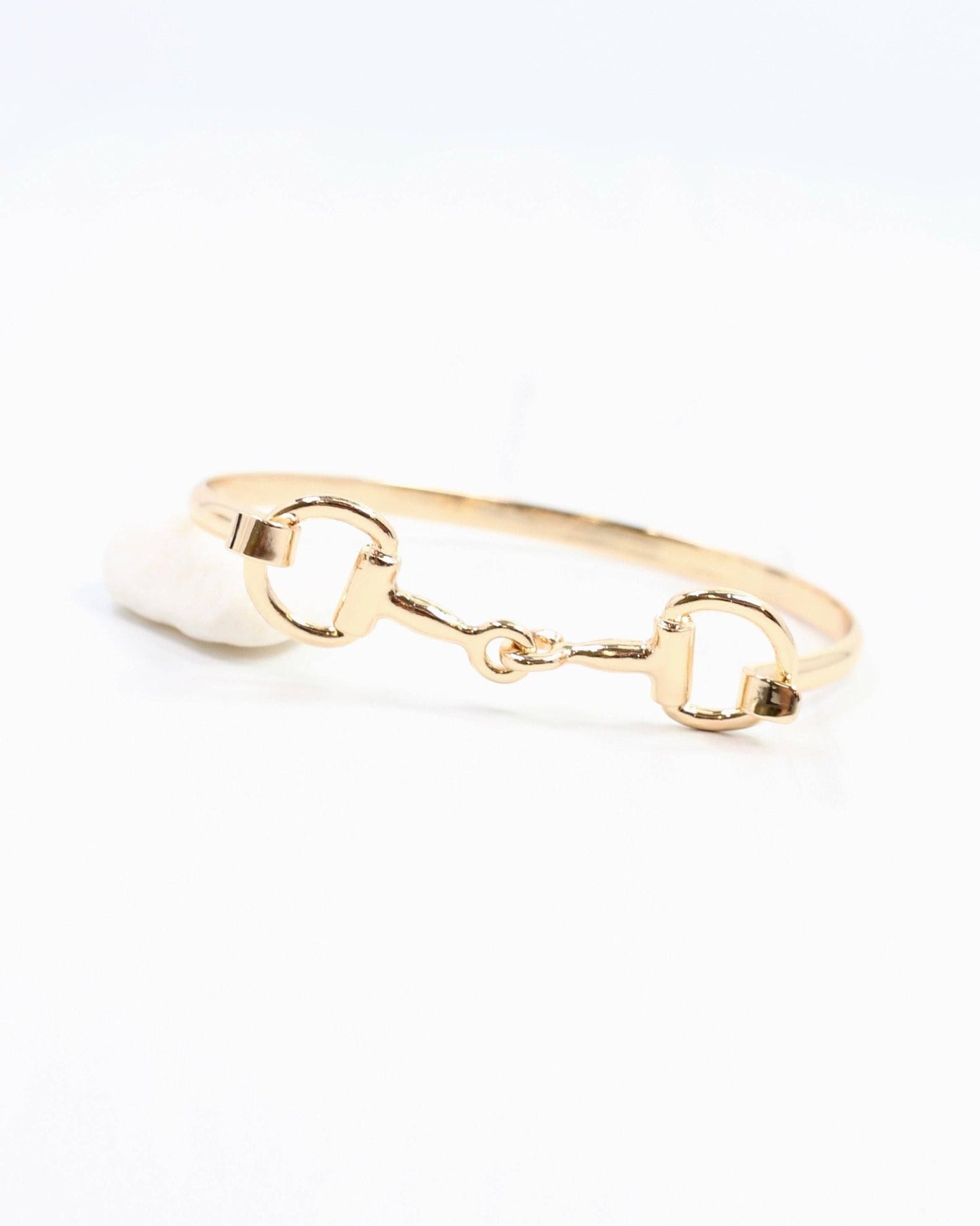 Haney Horsebit Bangle - Gold