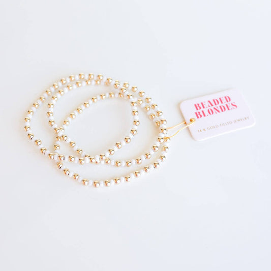 Demi Bracelet in White: Standard 6.75 inch