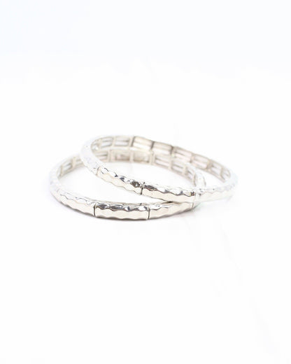 Latifah Bracelet Set-Silver