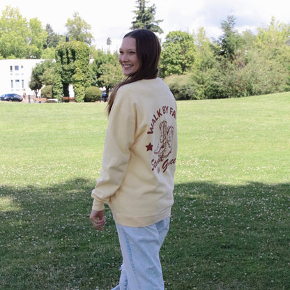 Walk by Faith Crewneck:M