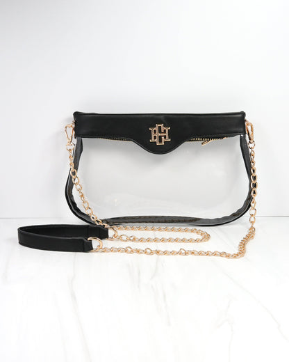 Clear Crossbody Bag - Black