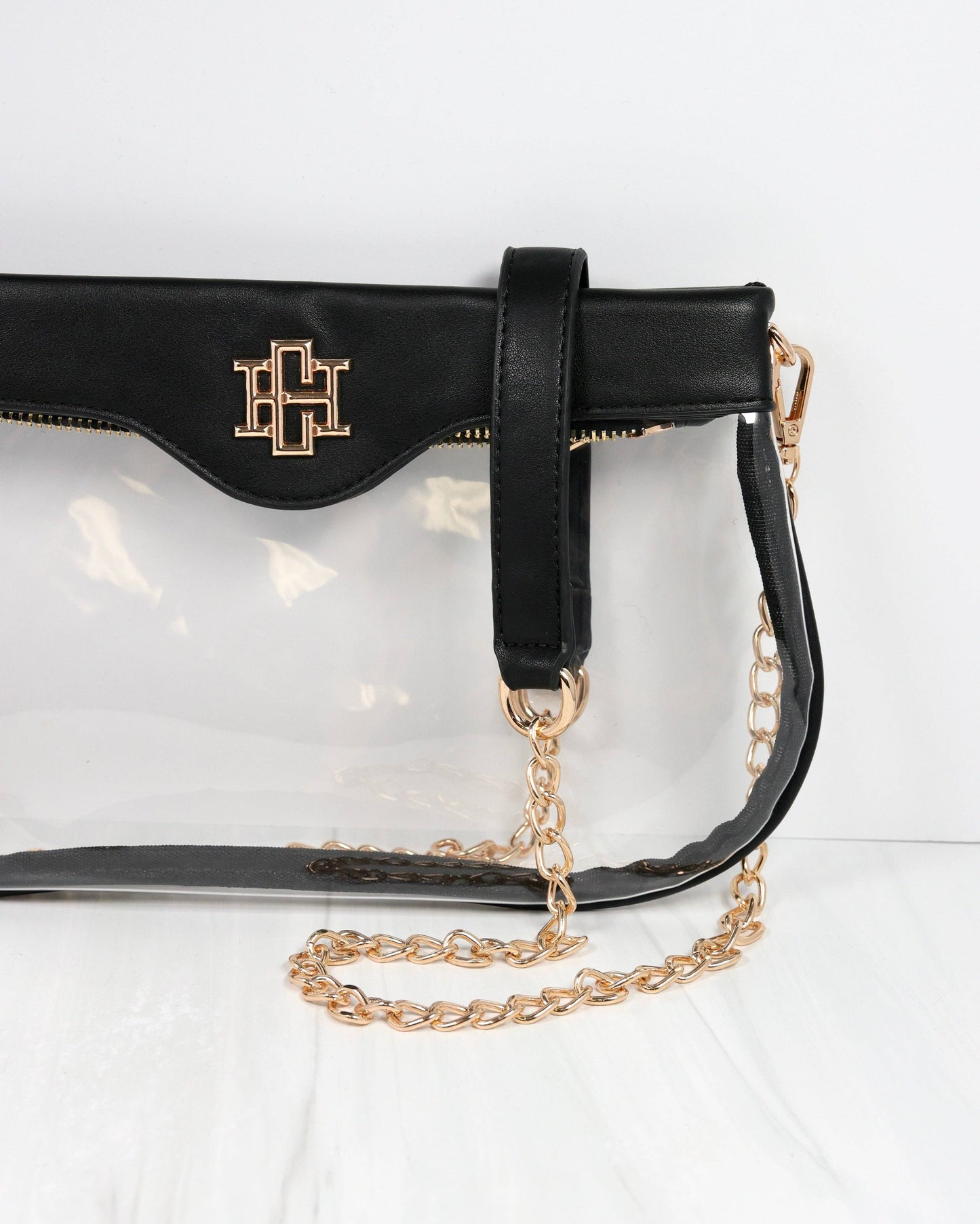 Clear Crossbody Bag - Black