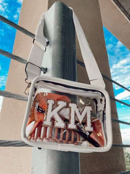 Clear Purse/White
