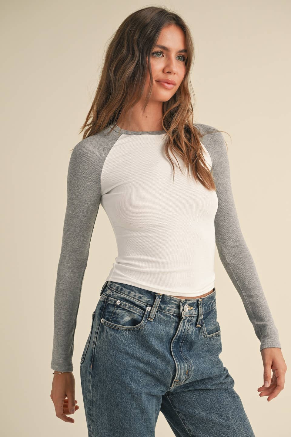 Brown Long Sleeve Tee