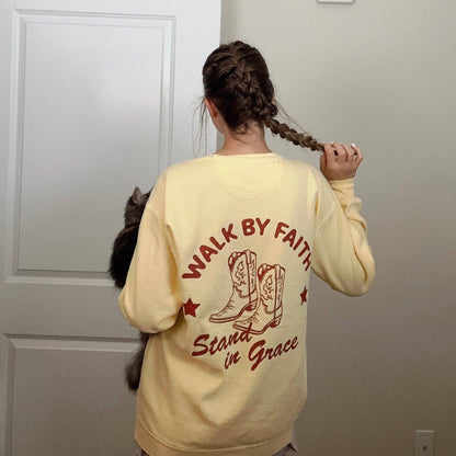Walk by Faith Crewneck / S