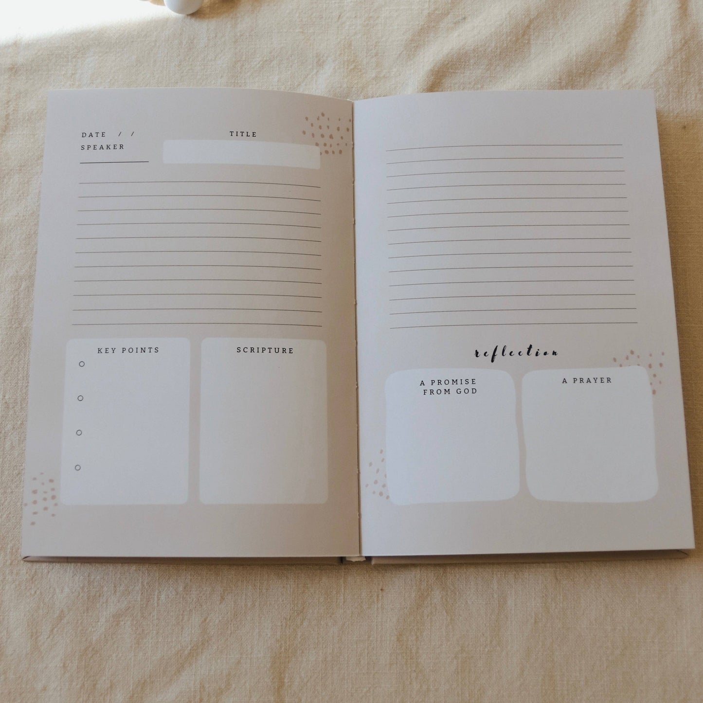 Church Notes Journal - Tan