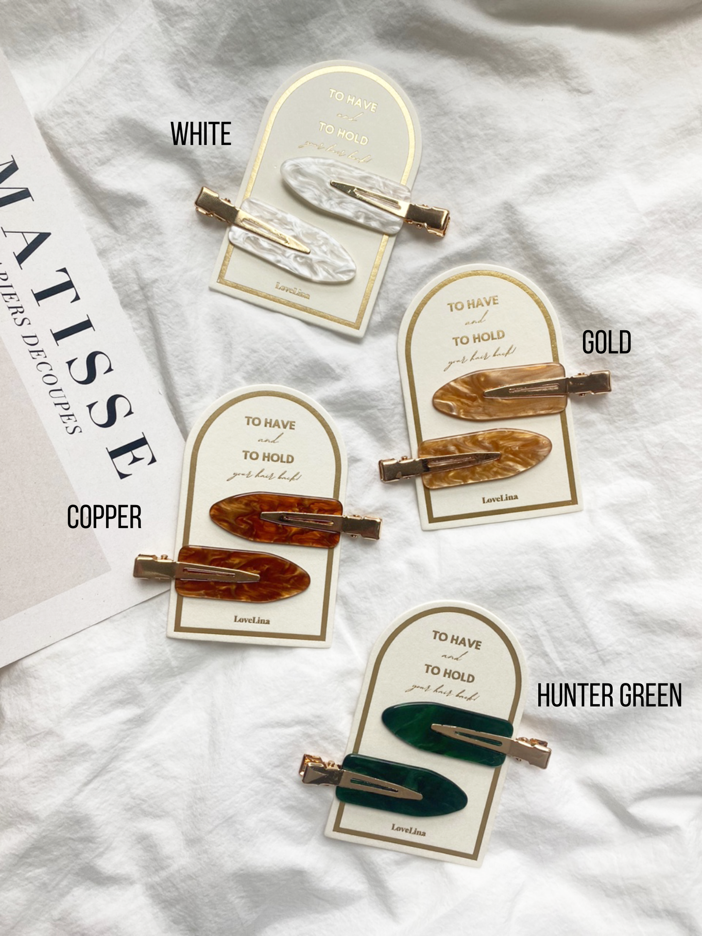 Hair Clip Set - BROWN