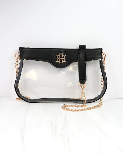 Clear Crossbody Bag - Black