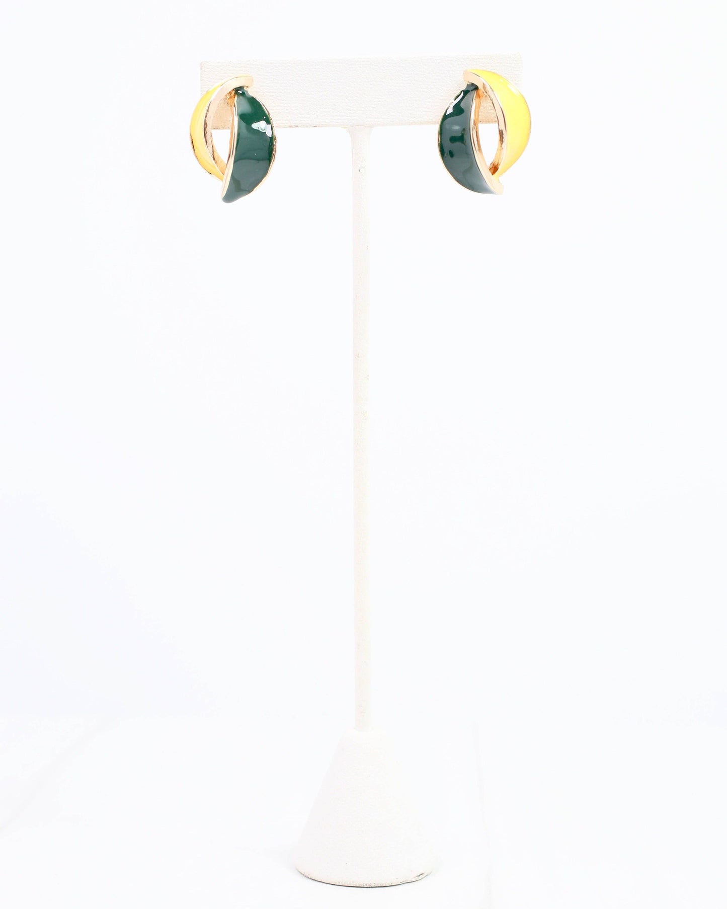 Green and Gold Game Day Earring