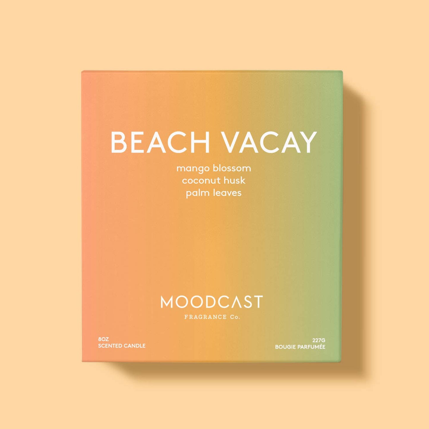 Coconut Wax Candle - Vibes - Beach Vacay - 8 oz Glass Jar